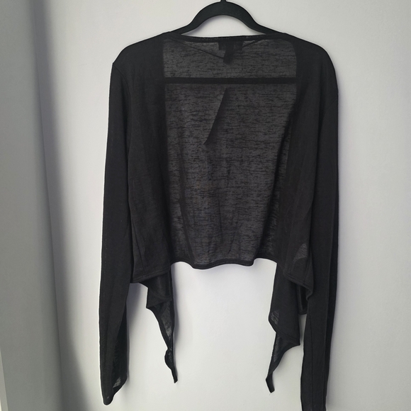 Long Tall Sally Elegant Black The Front Cover Up Xl - Picture 6 of 6